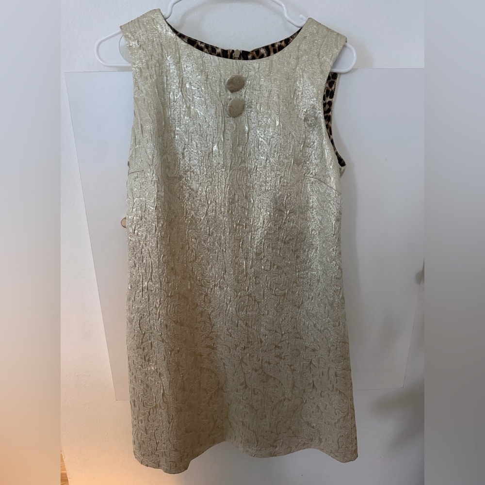 Roulette Textured Cream Midi Dress